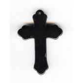 Hematite Cross Pendant 33x48mm